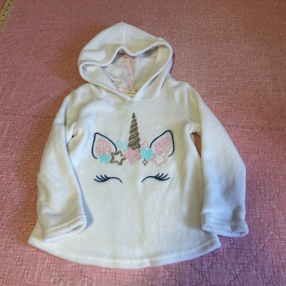 Cynthia Rowley Fleece Sequined Unicorn Hoodie